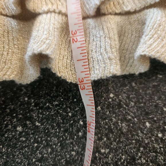 Lilly Pulitzer Rita Ruffled Sweater Dress HOLIDAY GOLD Sparkle Girls XL - Picture 9 of 12